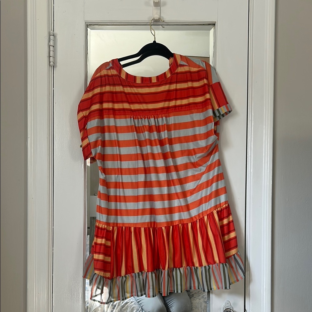 Colorful Striped Mini Dress - Picture 2 of 2